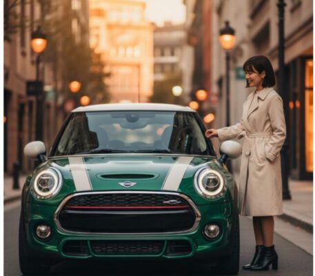 ミニクーパーに乗る 女